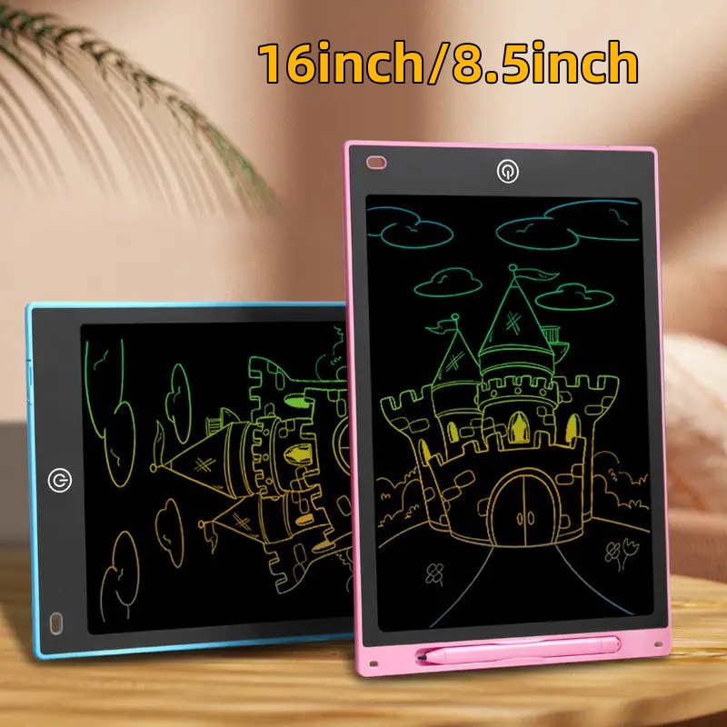 Kids Education Tablet - 16/8.5 นิ้ว LCD การเขียนแท็บเล็ตปลดล็อคความคิดสร้างสรรค์การศึกษาของขวัญวันเกิดเด็กของขวัญคริสต์มาสฮาโลวีน