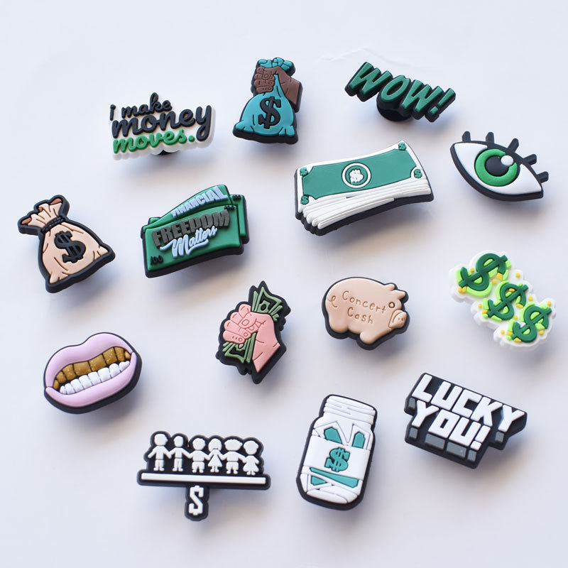 Kids Education Money - เงินรองเท้า Charms สําหรับ Crocs อุปกรณ์เสริม DIY