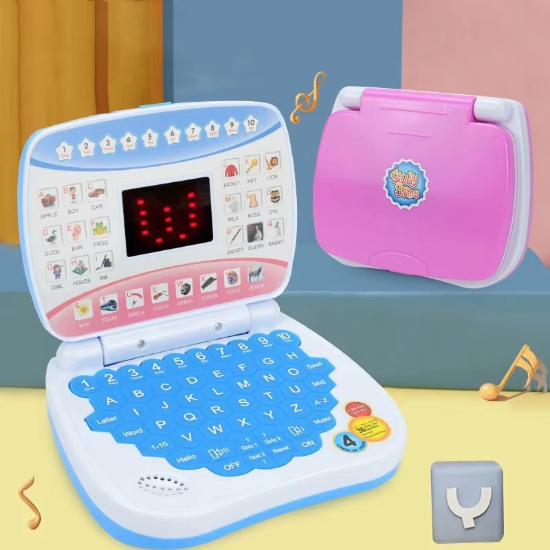 Kids Educational Computer - เครื่องเรียนรู้ คอมพิวเตอร์พกพา ของเล่นเด็ก ของเล่นเสริมพัฒนาการภาษา ของเล่นเด็กก่อนวัยเรียน ของขวัญเด็กเล็ก