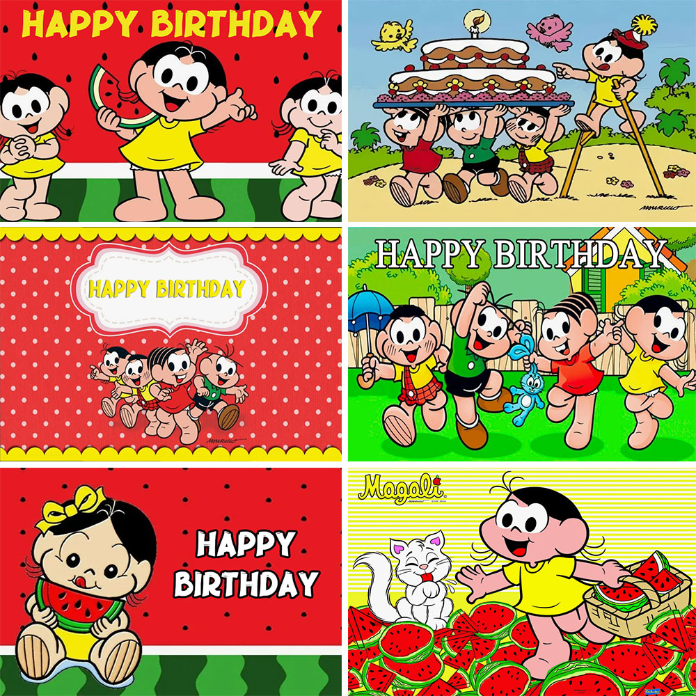 Kids Early Education Photos - Magali Festa แตงโมปริศนาการศึกษาเด็ก 1st วันเกิดตกแต่งพื้นหลังสีแดง Sweet