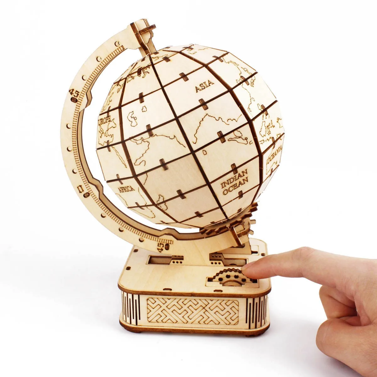 Puzzle Map World - 3D โลกทำจากไม้ของเล่นเกมปริศนาบล็อกตัวต่อชุดโมเดลดินสำหรับวัยรุ่น DIY ภูมิศาสตร์แผนที่โลกของเล่นเพื่อสร้างของขวัญ