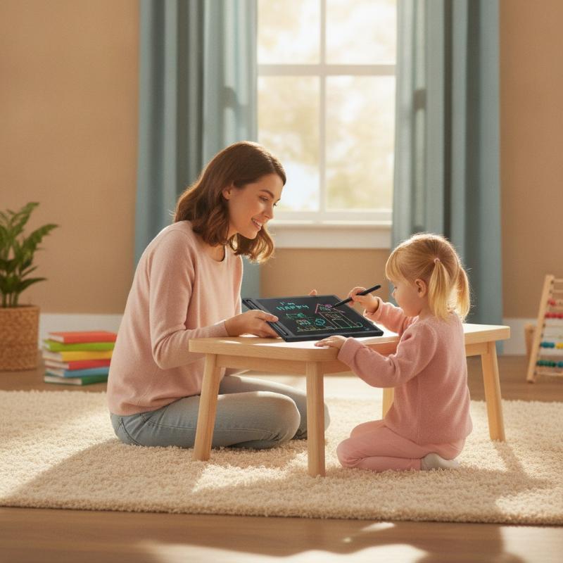 Kids Education Tablet - แท็บเล็ตเขียนภาพ LCD ขนาด 6.5 นิ้ว กระดานดำวิเศษแบบพกพา