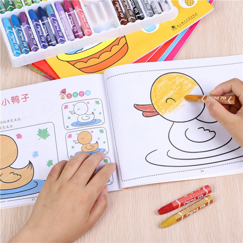 Kids Educational Workbooks - สมุดระบายสีและวาดรูปสำหรับเด็ก หนังสือกิจกรรมศิลปะเพื่อการศึกษาสำหรับเด็กก่อนวัยเรียน ของขวัญสำหรับเด็กก่อนวัยเรียน