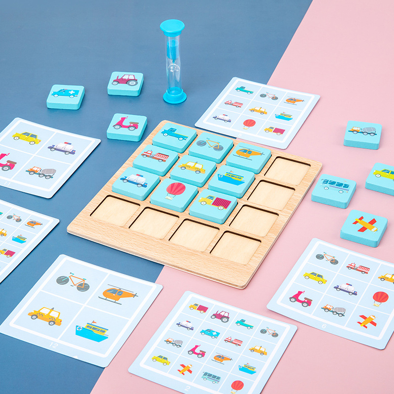 เด็กปริศนาไม้เกมกระดานภาพหมากร - Kids Early Education Photos บทวิจารณ์และราคา