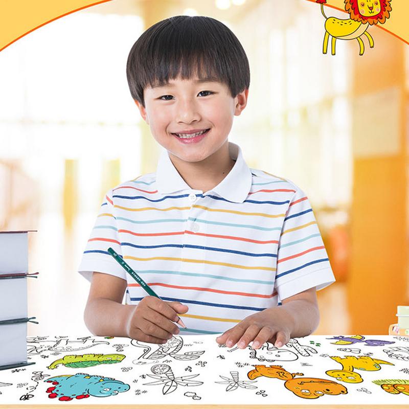 กระดาษระบายสีม้วนสําหรับเด็กกา - Kids Education Wallpaper บทวิจารณ์และราคา