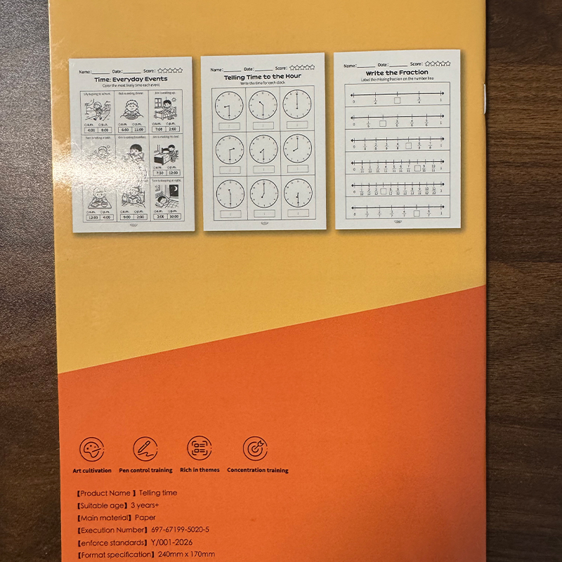 สมุดฝึกหัดบอกเวลา หนังสือฝึกกา - Kids Educational Workbooks บทวิจารณ์และราคา