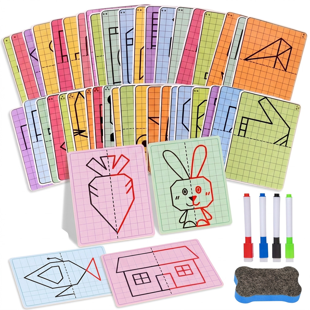 ของเล่นวาดภาพลายตารางสำหรับเด็ - Kids Educational Workbooks บทวิจารณ์และราคา