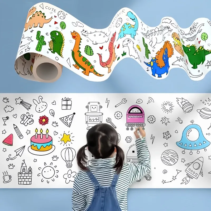 เด็กระบายสีกระดาษม้วนเหนียว DI - Kids Educational Workbooks บทวิจารณ์และราคา