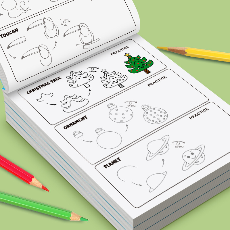 หนังสือกิจกรรมสอนเด็กวิธีวาดทุ - Kids Educational Workbooks บทวิจารณ์และราคา