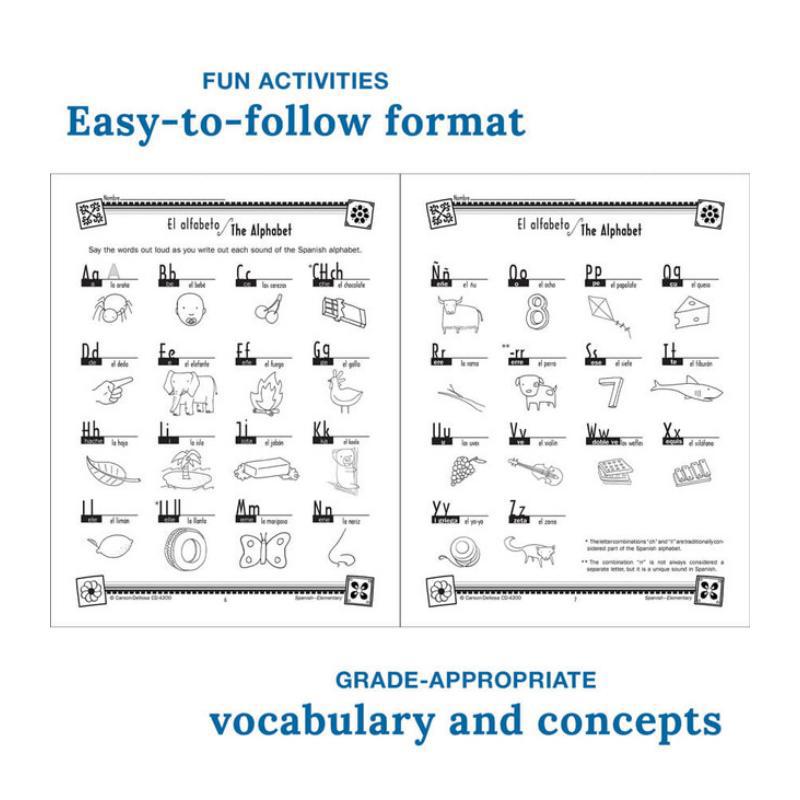 หนังสือแบบฝึกหัดภาษาสเปนระดับป - Kids Educational Workbooks บทวิจารณ์และราคา