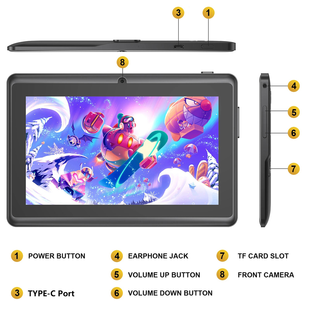 ขายร้อน 7 นิ้วเด็กแท็บเล็ต Qua - Kids Education Tablet บทวิจารณ์และราคา