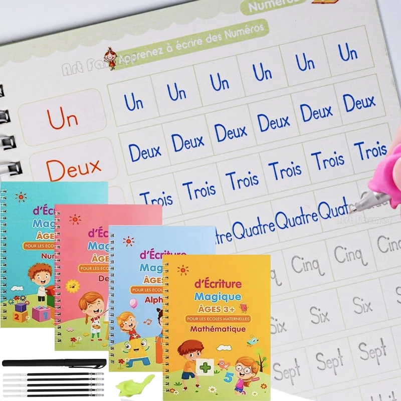 Magic ภาษาฝรั่งเศสคํา Copy Boo - Kids Educational Workbooks บทวิจารณ์และราคา