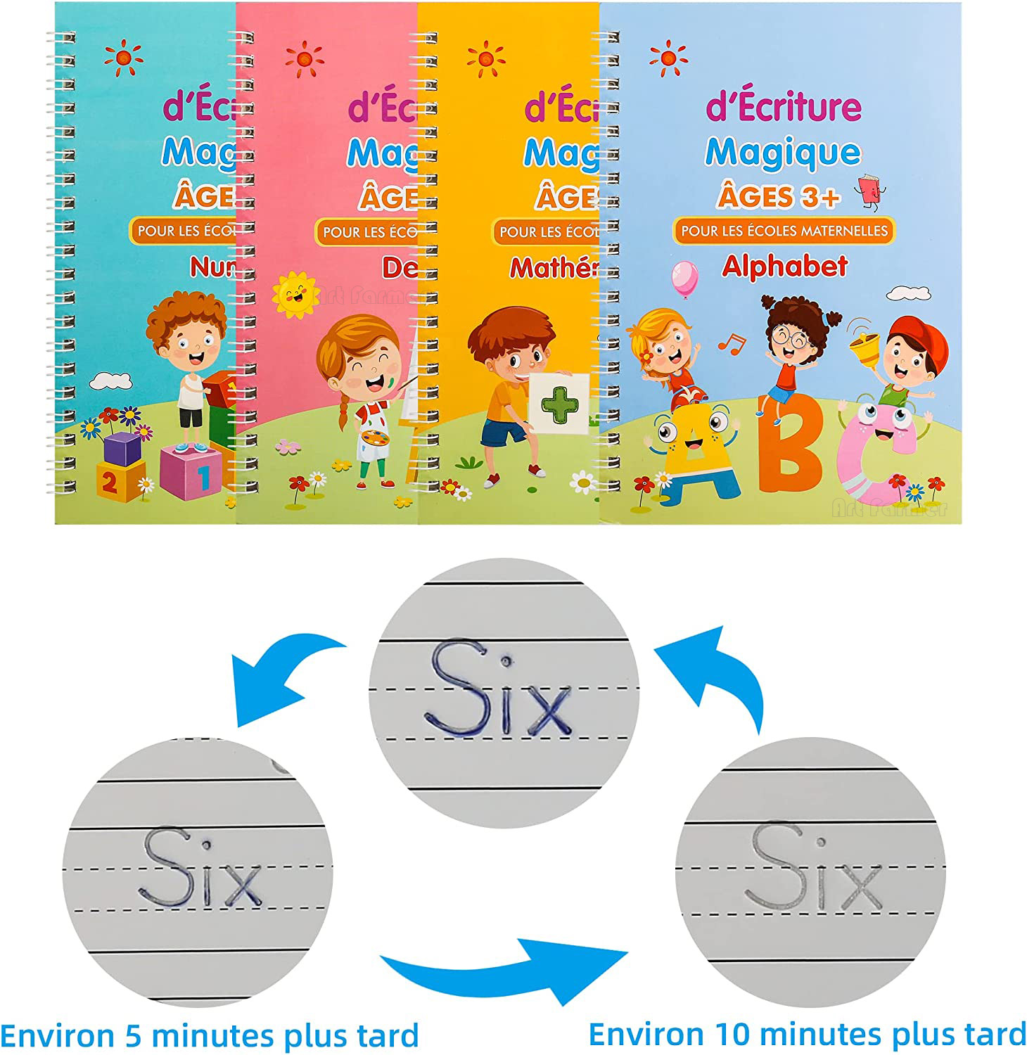 Magic ภาษาฝรั่งเศสคํา Copy Boo - Kids Educational Workbooks บทวิจารณ์และราคา