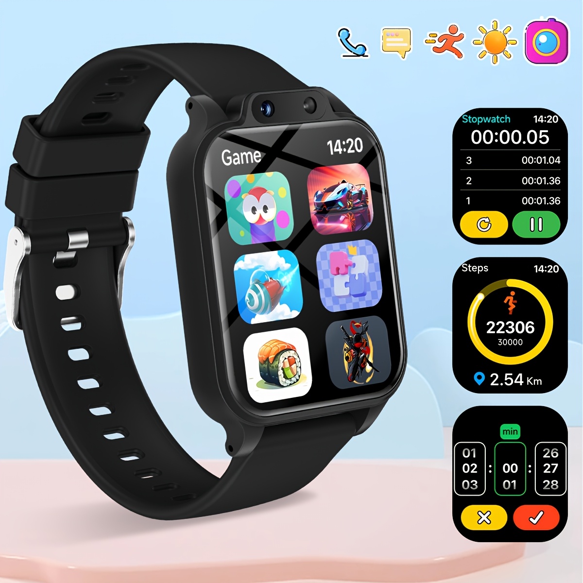 สมาร์ทวอทช์สำหรับเด็กพร้อมเกมส - Kids Educational Watch บทวิจารณ์และราคา