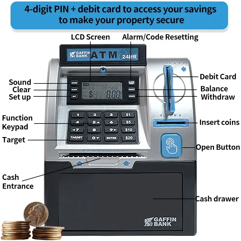เด็ก ATM เงินฝากอัตโนมัติเครื่ - Kids Education Money บทวิจารณ์และราคา