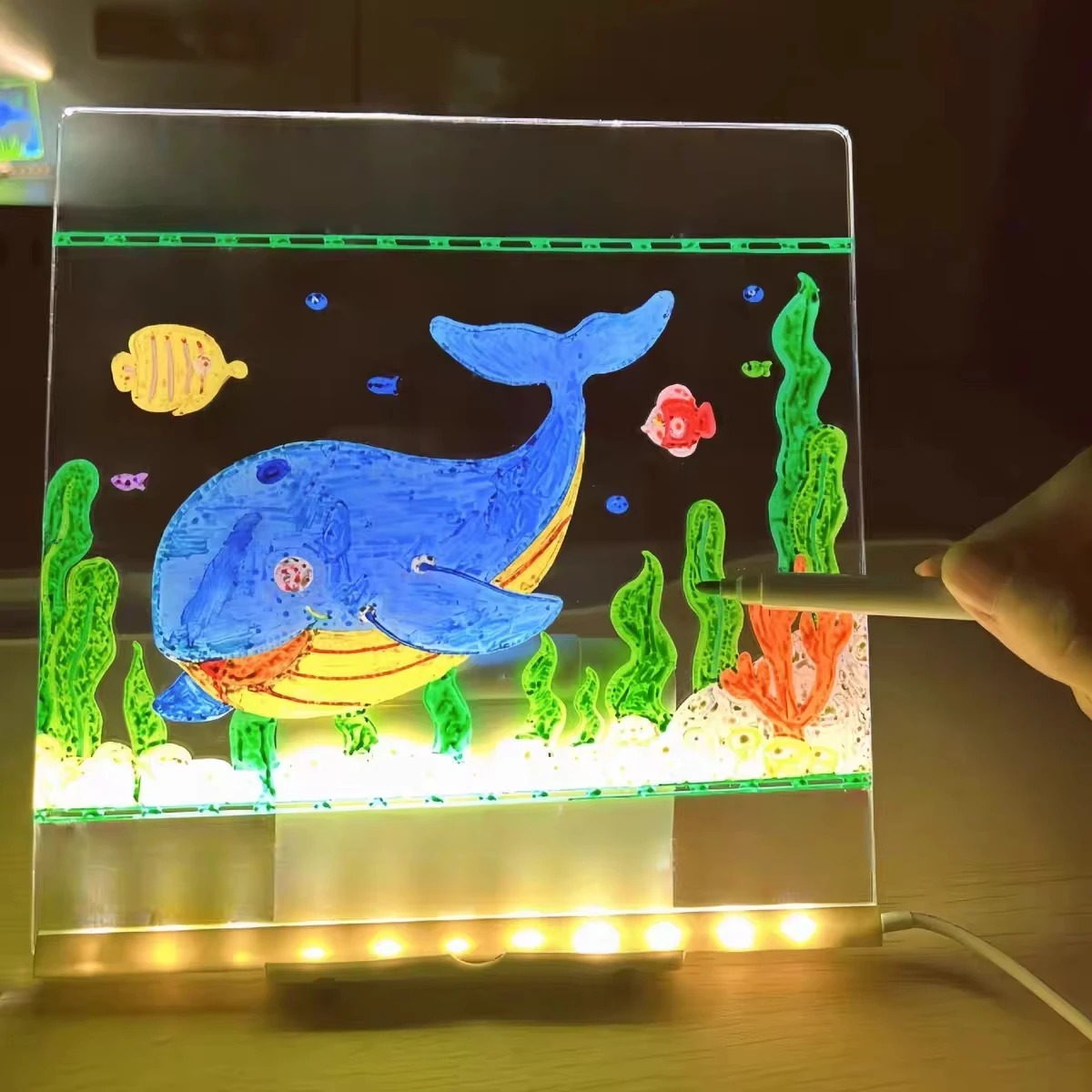 กระดานวาดภาพเด็ก Magic Glow: แ - Kids Education Tablet บทวิจารณ์และราคา