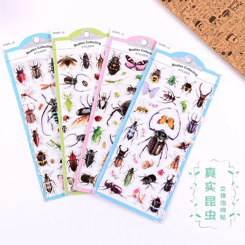 สติกเกอร์แมลง 3 มิติเหมือนจริง - Kids Education Tablet บทวิจารณ์และราคา