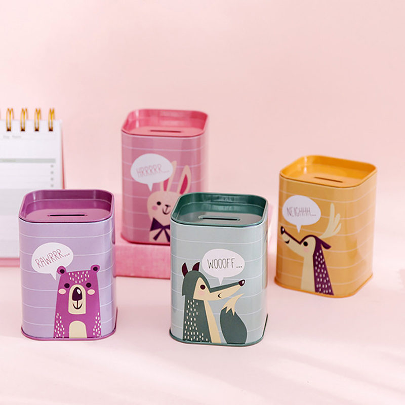 กระปุกออมสินรูปสัตว์1ชิ้นกล่อง - Kids Education Money บทวิจารณ์และราคา