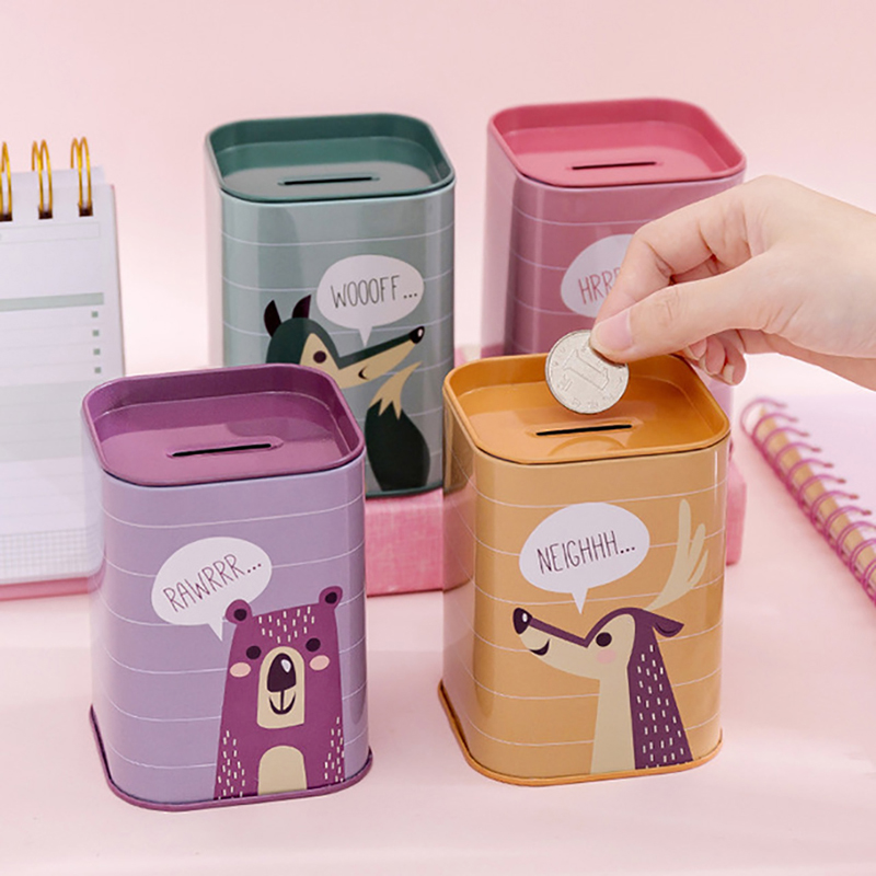 กระปุกออมสินรูปสัตว์1ชิ้นกล่อง - Kids Education Money บทวิจารณ์และราคา