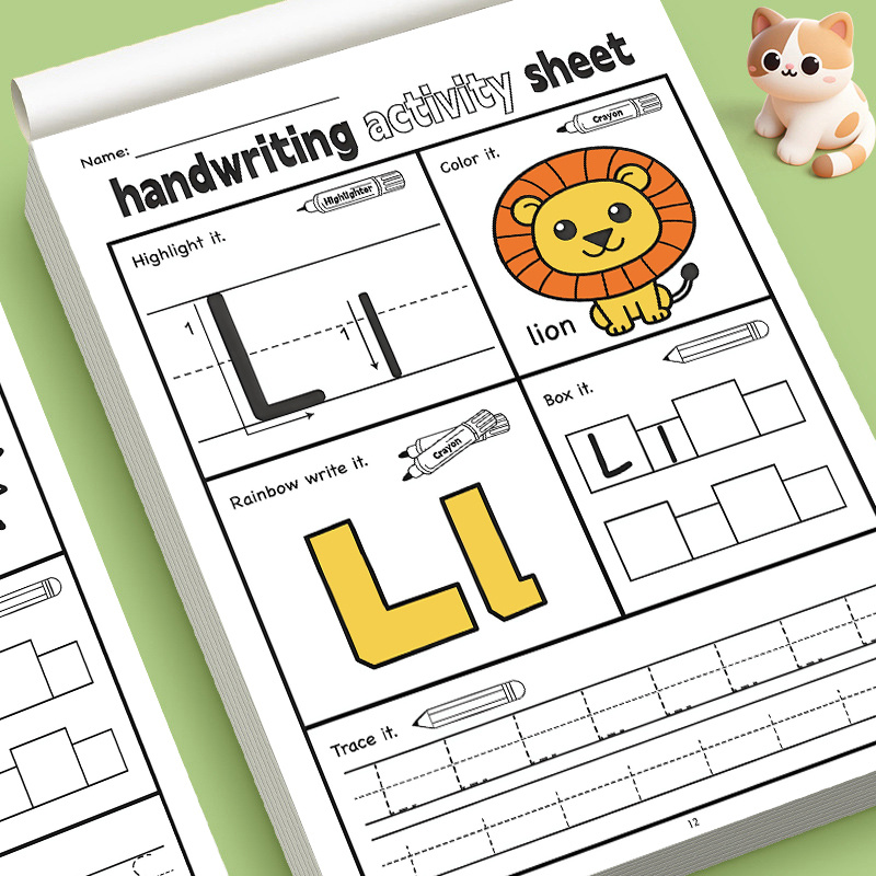 สมุดฝึกเขียนตัวอักษร ABC สำหรั - Kids Educational Workbooks บทวิจารณ์และราคา