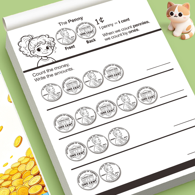 สมุดแบบฝึกหัดการนับเงินสำหรับเ - Kids Educational Workbooks บทวิจารณ์และราคา