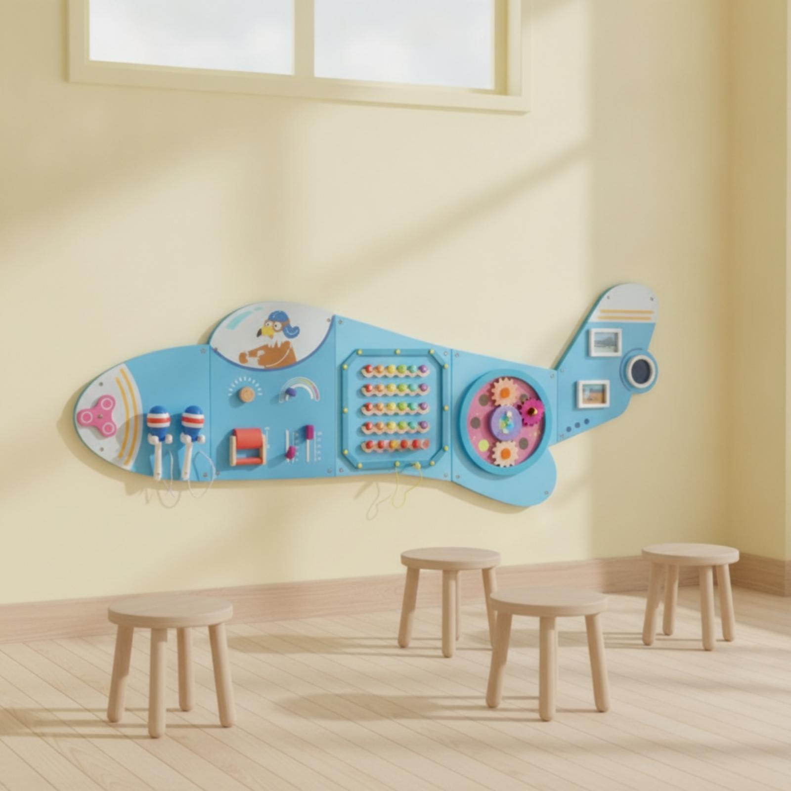 กระดานกิจกรรมไม้ติดผนัง กระดาน - Kids Education Wallpaper บทวิจารณ์และราคา