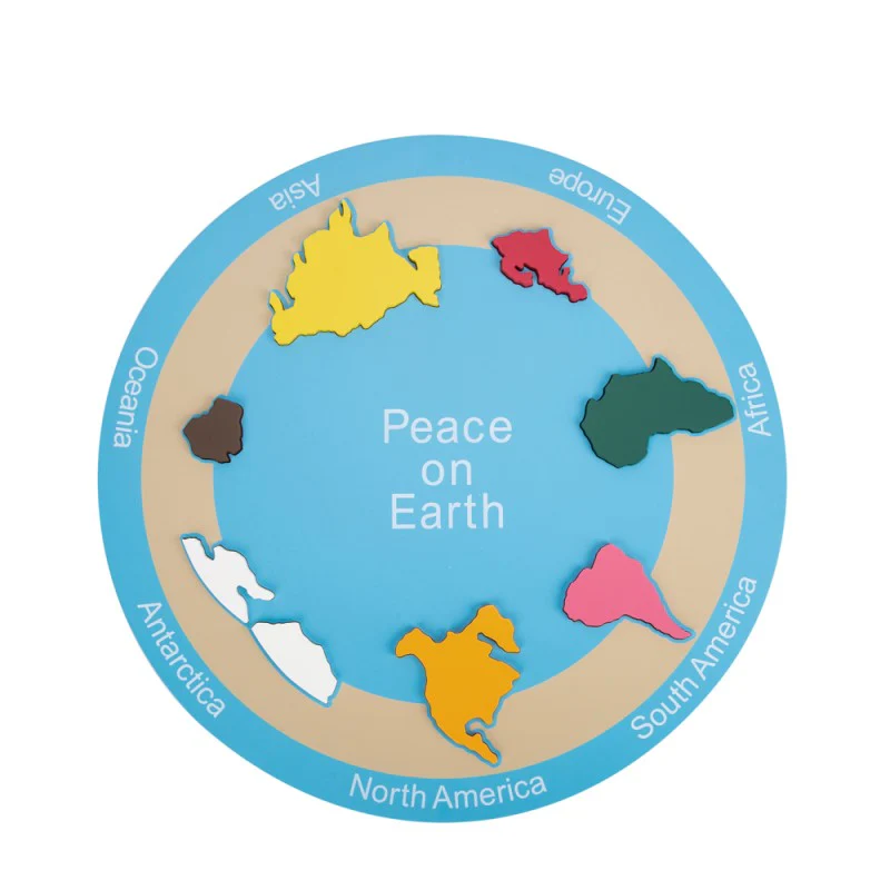 ADENA Montessori จานรูปโลก 7 ท - Puzzle Map World บทวิจารณ์และราคา