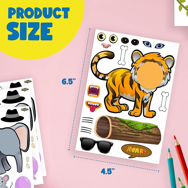 การ์ตูนสัตว์ซาฟารีสติกเกอร์สํา - Kids Education Money บทวิจารณ์และราคา