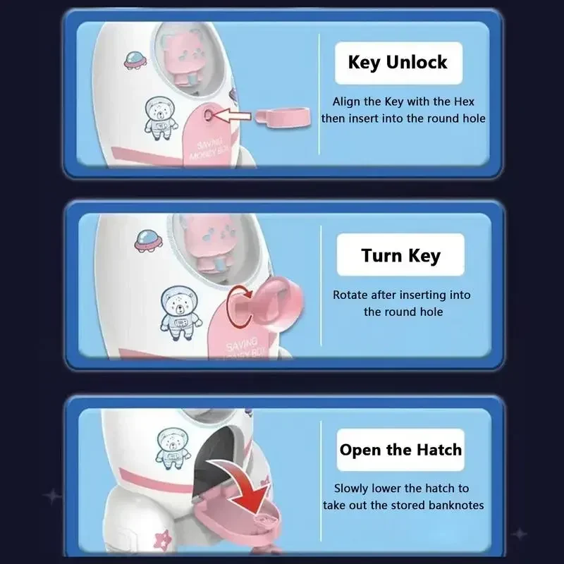 กระปุกออมสินรูปจรวดนักบินอวกาศ - Kids Education Money บทวิจารณ์และราคา